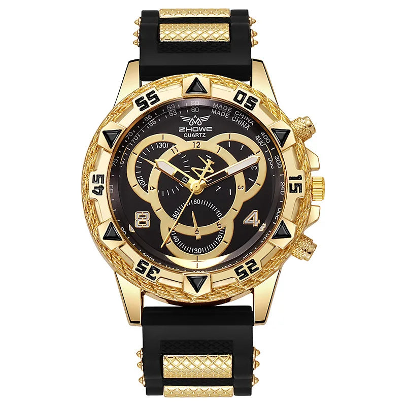 Relógio masculino fashion pulseira de silicone analógico