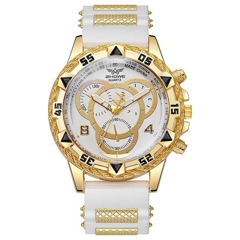 Relógio masculino fashion pulseira de silicone analógico
